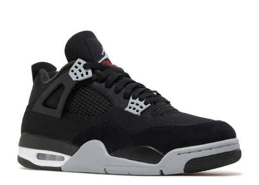 Jordan 4s Black Canvas